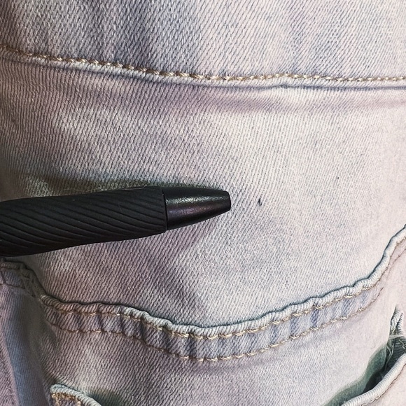 Jordache Light Bleach Wash Overalls Womens XS Cropped Straight Leg Stretch NWT - Picture 3 of 11